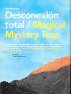 In-LAN inflight magazine article about Chile's Elqui Valley, page 1