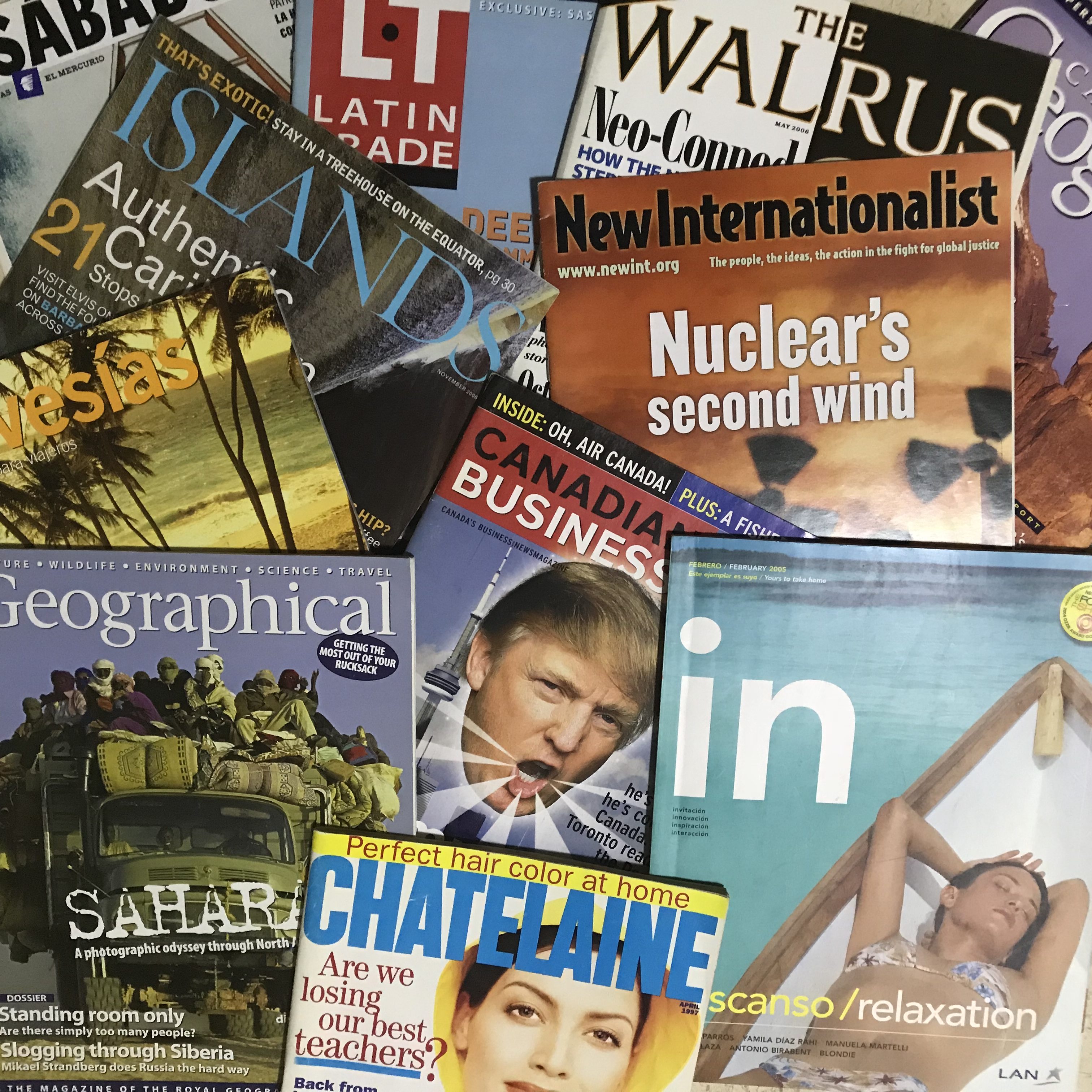 Collection of Jen's magazine work